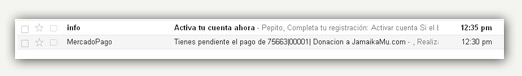 Revisa tu correo Revisa tu correo